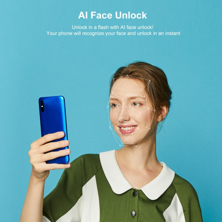 Xiaomi Redmi 9A, 4GB+64GB, 5000mAh Battery, Face Identification, 6.53 inch MIUI 12 MTK Helio G25 Octa Core up to 2.0GHz, Network: 4G, Dual SIM, Support Google Play(Blue) - free shipping - PMC TechLife - Order now!