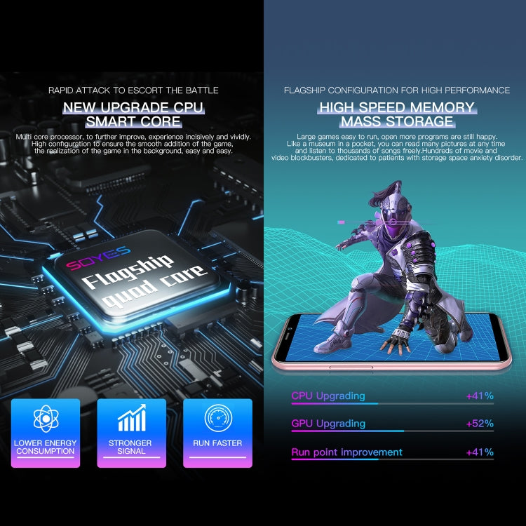 SOYES S10H, 3GB+64GB, Face Identification, 3.46 inch Android 9.0 MTK6739CW Quad Core up to 1.28GHz, Dual SIM, Bluetooth, WiFi, GPS, Network: 4G(Emerald) - SOYES by SOYES | Online Shopping South Africa | PMC TechLife