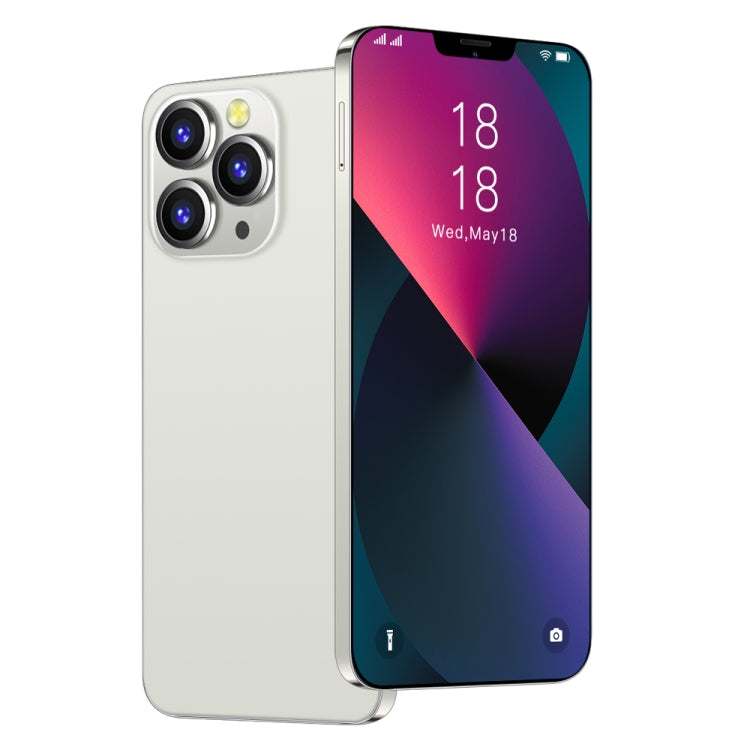 i13 ProMax, 1GB+8GB, 6.1 inch Drop Notch Screen, Face Identification, Android 6.0 MTK6580P Quad Core, Network: 3G, Dual SIM(White) -  by PMC TechLife | Online Shopping South Africa | PMC TechLife | Buy Now Pay Later Mobicred
