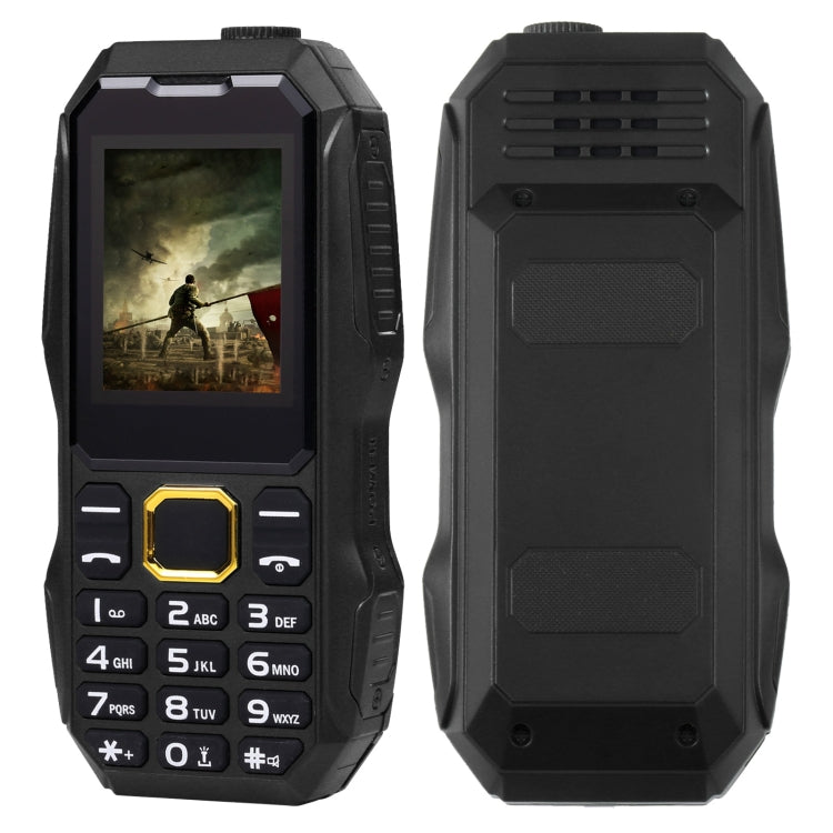 W2025 Triple Proofing Elder Phone, Waterproof Shockproof Dustproof, 5800mAh Battery, 1.8 inch, 21 Keys, LED Flashlight, Dual SIM(Black) - Others by PMC TechLife | Online Shopping South Africa | PMC TechLife