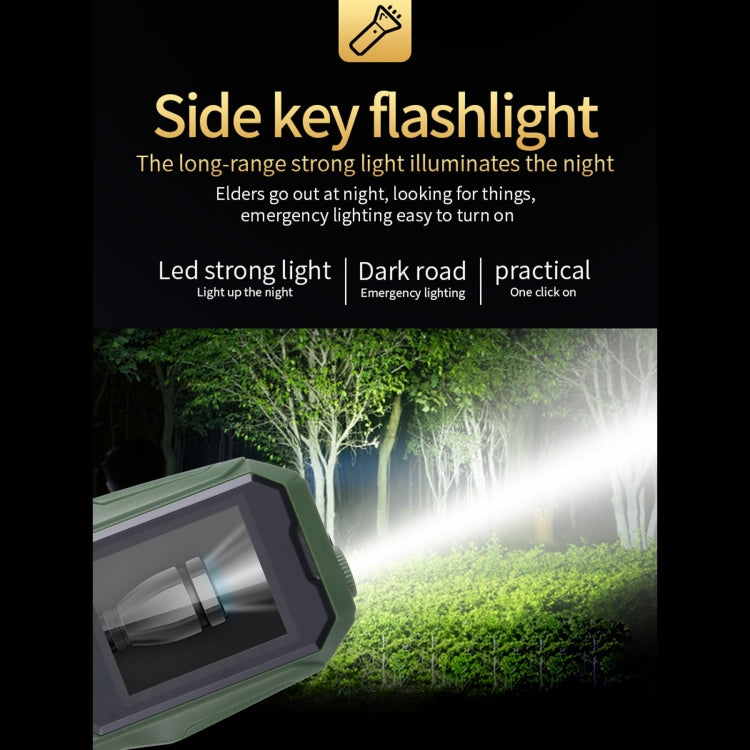 W2025 Triple Proofing Elder Phone, Waterproof Shockproof Dustproof, 5800mAh Battery, 1.8 inch, 21 Keys, LED Flashlight, Dual SIM(Green) - Others by PMC TechLife | Online Shopping South Africa | PMC TechLife | Buy Now Pay Later Mobicred