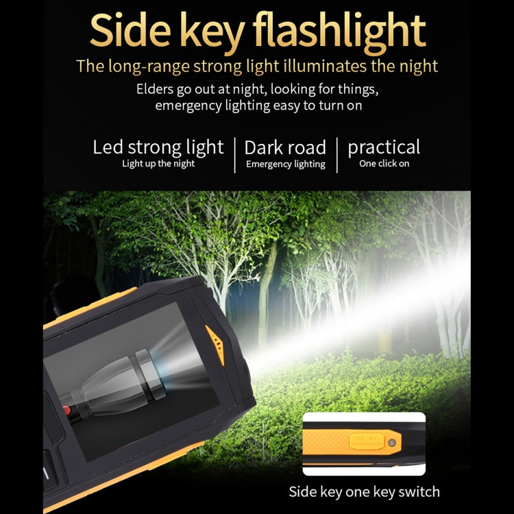 Rugtel R1C Rugged Phone, IP68 Waterproof Dustproof Shockproof, 2.4 inch, MTK6261D, 2000mAh Battery, SOS, FM, Dual SIM(Yellow) - free shipping - PMC TechLife - Order now!