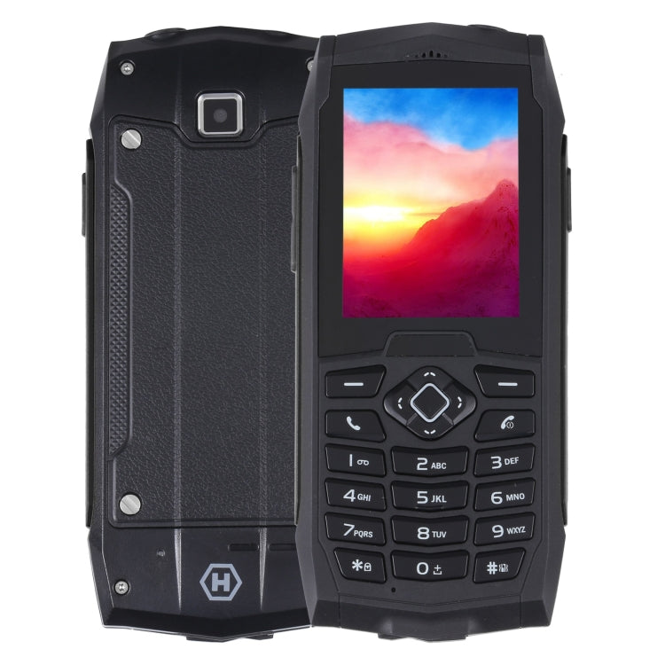 Rugtel R1D Rugged Phone, IP68 Waterproof Dustproof Shockproof, 2.4 inch, MTK6261D, 2000mAh Battery, Loud Box Speaker, FM, Network: 2G, Dual SIM (Black) - free shipping - PMC TechLife - Order now!