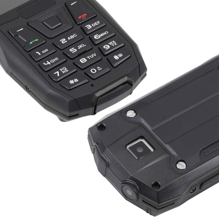 Rugtel R2C Rugged Phone, IP68 Waterproof Dustproof Shockproof, 2.4 inch, MTK6261D, 2500mAh Battery, SOS, FM, Dual SIM(Black) - free shipping - PMC TechLife - Order now!