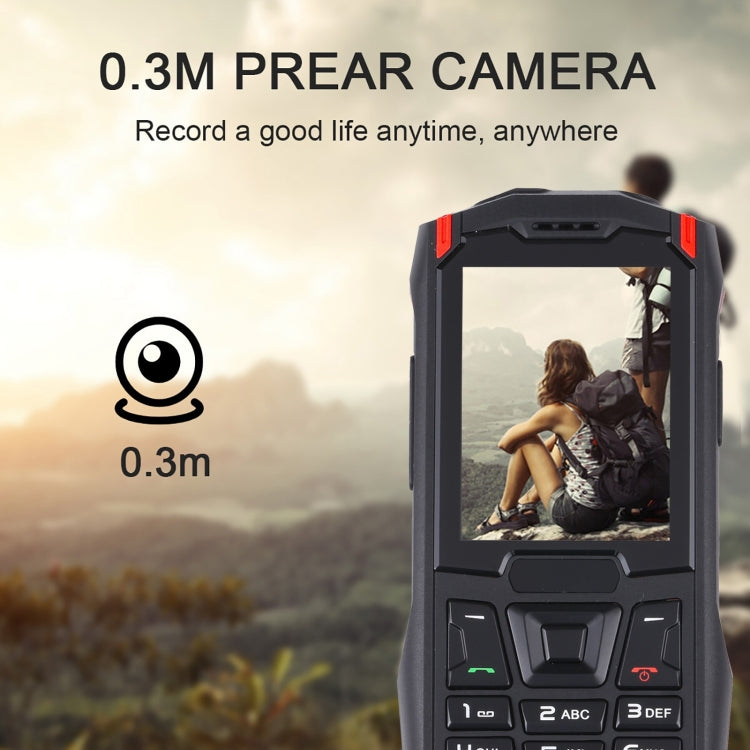 Rugtel R2C Rugged Phone, IP68 Waterproof Dustproof Shockproof, 2.4 inch, MTK6261D, 2500mAh Battery, SOS, FM, Dual SIM(Red) - free shipping - PMC TechLife - Order now!