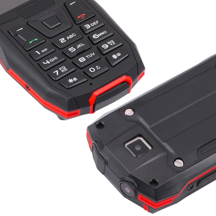Rugtel R2C Rugged Phone, IP68 Waterproof Dustproof Shockproof, 2.4 inch, MTK6261D, 2500mAh Battery, SOS, FM, Dual SIM(Red) - free shipping - PMC TechLife - Order now!