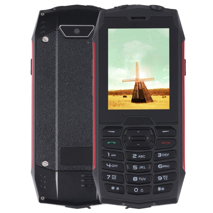 Rugtel R3C Rugged Phone, IP68 Waterproof Dustproof Shockproof, 2.8 inch, MTK6261D, 2000mAh Battery, SOS, FM, Dual SIM(Red) - free shipping - PMC TechLife - Order now!