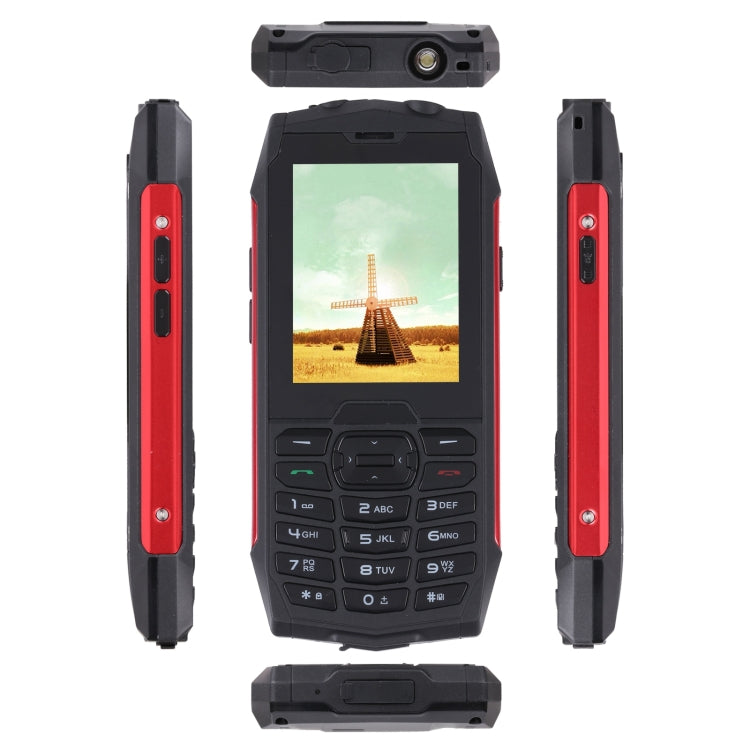 Rugtel R3C Rugged Phone, IP68 Waterproof Dustproof Shockproof, 2.8 inch, MTK6261D, 2000mAh Battery, SOS, FM, Dual SIM(Red) - free shipping - PMC TechLife - Order now!