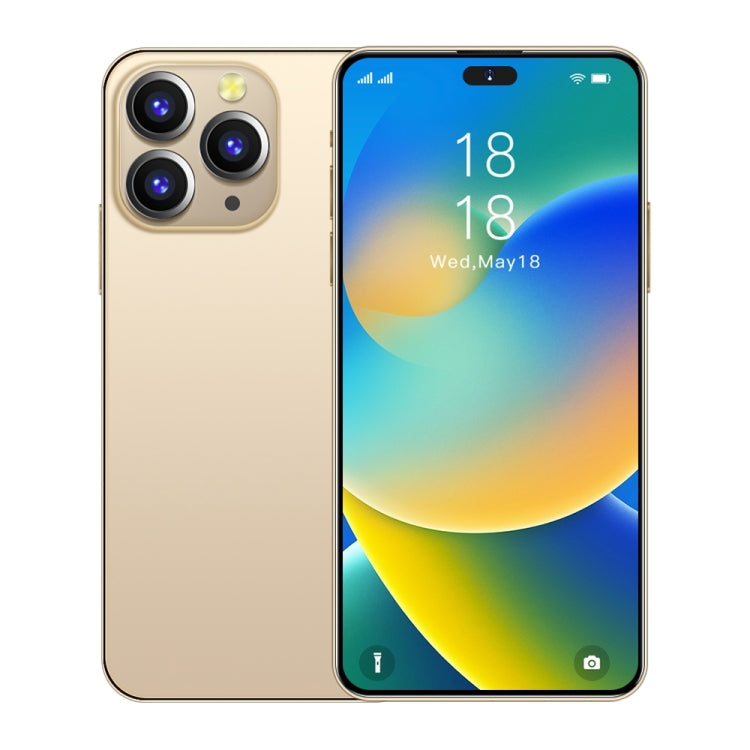 i14 Pro Max / H208A, 3GB+32GB, 6.5 inch Dynamic Island Screen, Face Identification, Android 8.1 MTK6753 Octa Core, Network: 4G (Gold) - free shipping - PMC TechLife - Order now!