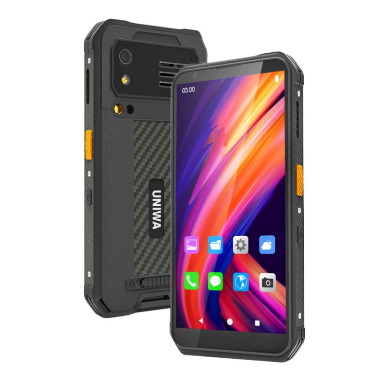 UNIWA M512 Standard Rugged Phone, 4GB+64GB, IP65 Waterproof Dustproof Shockproof, 4100mAh Battery, 5.7 inch Android 12 MTK6762 Octa Core up to 2.0GHz, Network: 4G, NFC (Black) - UNIWA by UNIWA | Online Shopping South Africa | PMC TechLife