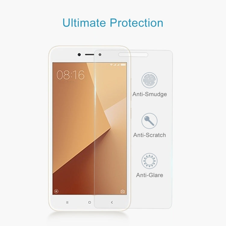 100 PCS for Xiaomi Redmi Note 5A 0.26mm 9H Surface Hardness 2.5D Explosion-proof Non-full Screen Tempered Glass Screen Film -  by PMC TechLife | Online Shopping South Africa | PMC TechLife