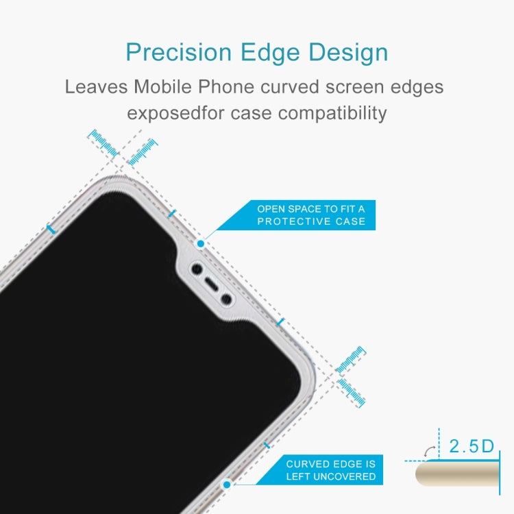 100 PCS 0.26mm 9H 2.5D Tempered Glass Film for Xiaomi Redmi 6 Pro / Mi A2 Lite -  by PMC TechLife | Online Shopping South Africa | PMC TechLife