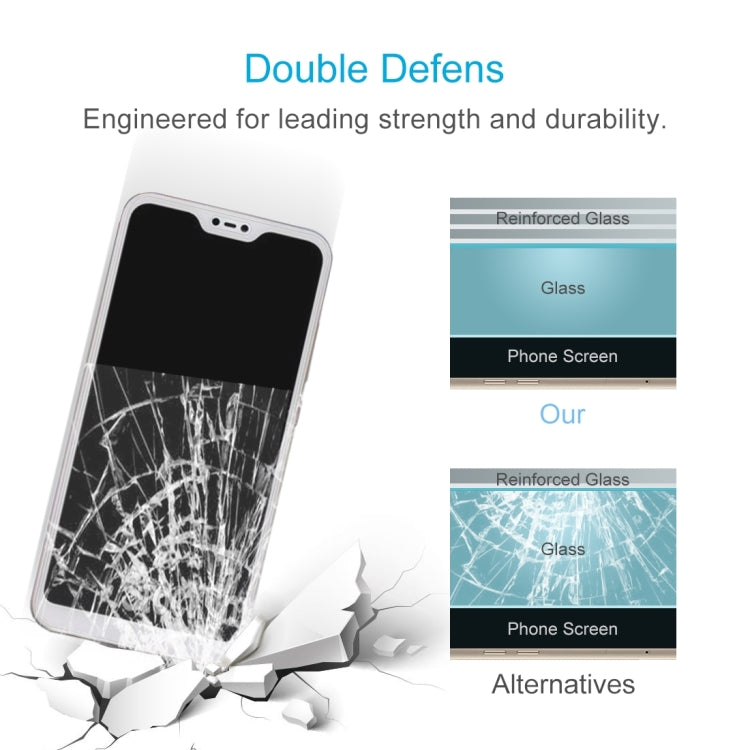 100 PCS 0.26mm 9H 2.5D Tempered Glass Film for Xiaomi Redmi 6 Pro / Mi A2 Lite -  by PMC TechLife | Online Shopping South Africa | PMC TechLife
