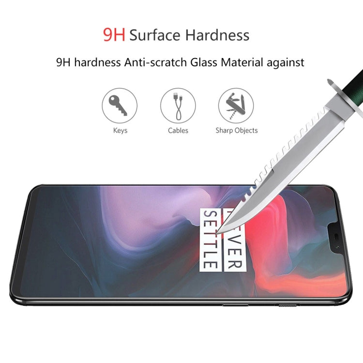 ENKAY Hat-prince 0.26mm 9H  2.5D Curved Edge Tempered Glass Film for OnePlus 6T & 7 - Others by ENKAY | Online Shopping South Africa | PMC TechLife | Buy Now Pay Later Mobicred
