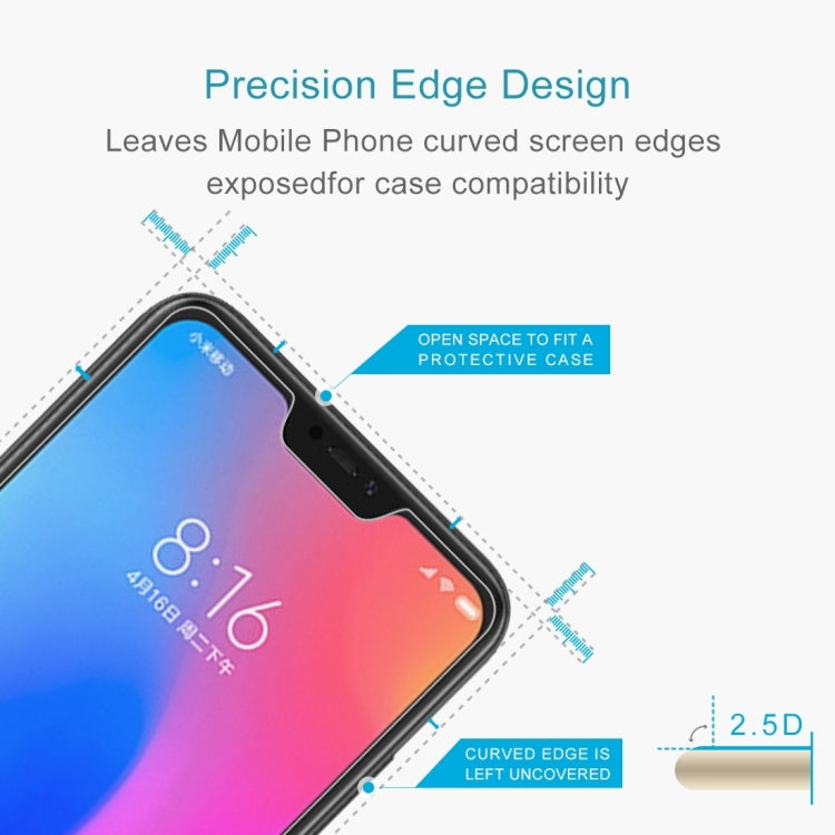 100 PCS 0.26mm 9H Surface Hardness 2.5D Curved Edge Tempered Glass Film for Xiaomi Redmi Note 6 Pro -  by PMC TechLife | Online Shopping South Africa | PMC TechLife