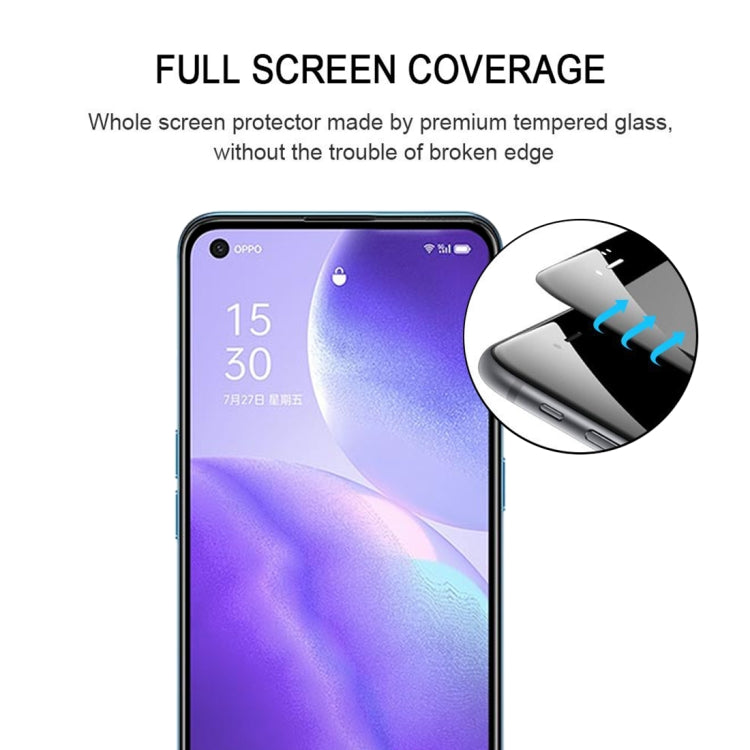 For OPPO Reno5 5G / 4G Full Glue Full Screen Tempered Glass Film - free shipping - PMC TechLife - Order now!