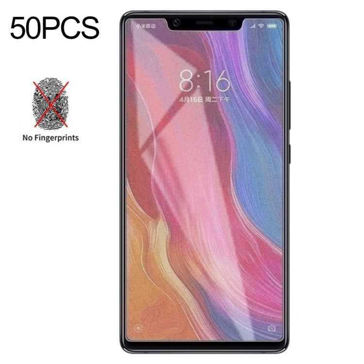 50 PCS Non-Full Matte Frosted Tempered Glass Film for Xiaomi Mi 8 SE, No Retail Package -  by PMC TechLife | Online Shopping South Africa | PMC TechLife