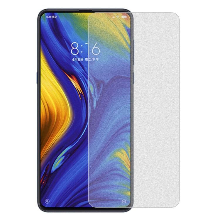 50 PCS Non-Full Matte Frosted Tempered Glass Film for Xiaomi Mi Mix 3, No Retail Package -  by PMC TechLife | Online Shopping South Africa | PMC TechLife