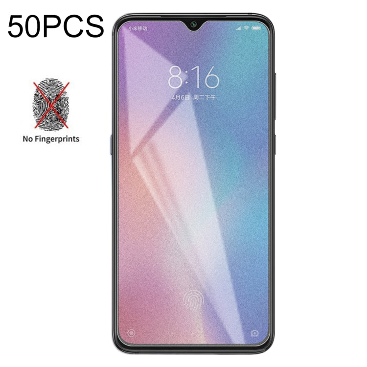 50 PCS Non-Full Matte Frosted Tempered Glass Film for Xiaomi Mi 9 SE, No Retail Package -  by PMC TechLife | Online Shopping South Africa | PMC TechLife