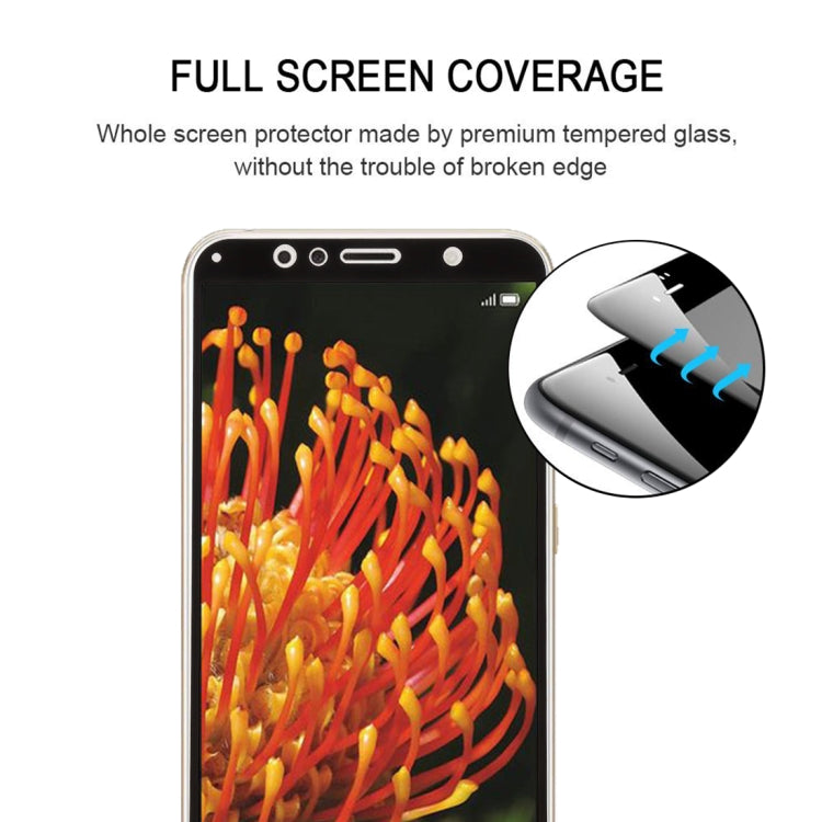 0.26mm 9H 2.5D Anti-scratch Silk-screen Tempered Glass Full Screen Film for Huawei Y6 (2018) (Black) - free shipping - PMC TechLife - Order now!