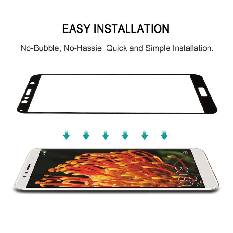 0.26mm 9H 2.5D Anti-scratch Silk-screen Tempered Glass Full Screen Film for Huawei Y6 (2018) (Black) - free shipping - PMC TechLife - Order now!