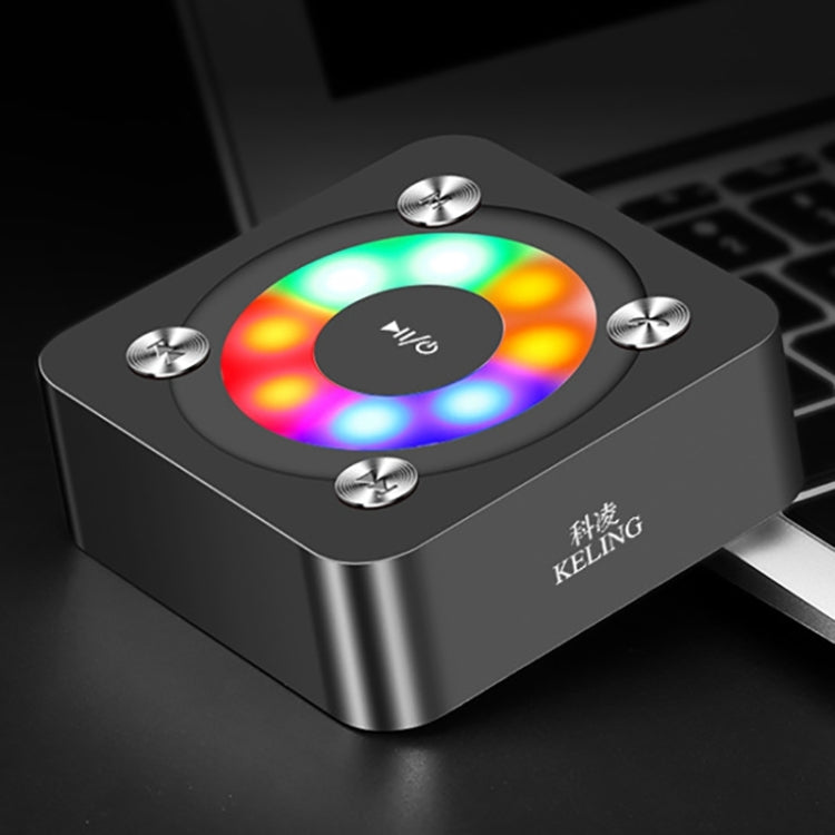 A9 Portable Bluetooth Stereo Speaker with Built-in MIC & Light, Support Hands-free Calls & TF Card & AUX IN, Bluetooth Distance: 10m(Black) - Desktop Speaker by PMC TechLife | Online Shopping South Africa | PMC TechLife