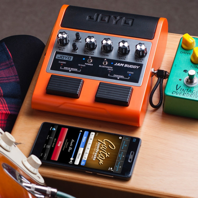 JOYO JAM BUDDY Bluetooth 4.0 Dual Channel with Effector Charging Guitar Small Speaker(Orange) - free shipping - PMC TechLife - Order now!