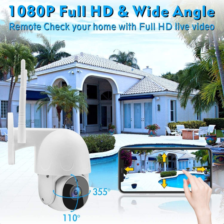 Tuya QX45 1080P Full HD IP65 Waterproof 2.4G Wireless IP Camera, Support Motion Detection & Two-way Audio & Night Vision & TF Card, UK Plug - free shipping - PMC TechLife - Order now!