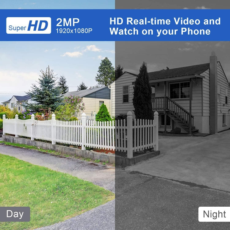 Tuya QX45 1080P Full HD IP65 Waterproof 2.4G Wireless IP Camera, Support Amazon Alexa & Google Home & Motion Detection & Two-way Audio & Night Vision & TF Card, AU Plug - Dome Camera by PMC TechLife | Online Shopping South Africa | PMC TechLife