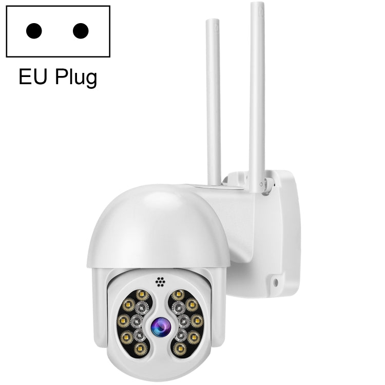 Tuya QX56 3.0 Million Pixels IP66 Waterproof 2.4G Wireless IP Camera, Support Amazon Alexa & Google Home & Motion Detection & Two-way Audio & Full Color Night Vision & TF Card, EU Plug - Dome Camera by PMC TechLife | Online Shopping South Africa | PMC TechLife