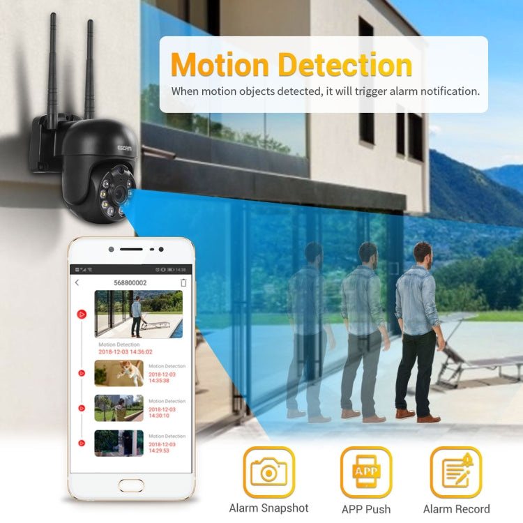 ESCAM WNK614 HD 3.0 Million Pixels 8-channel Wireless + 4IPC Wireless NVR Security System, UK Plug - free shipping - PMC TechLife - Order now!