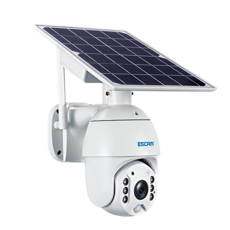ESCAM QF280 HD 1080P IP66 Waterproof WiFi Solar Panel PT IP Camera without Battery, Support Night Vision / Motion Detection / TF Card / Two Way Audio (White) - free shipping - PMC TechLife - Order now!
