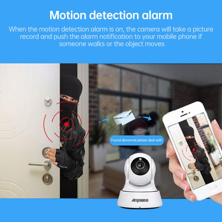 Anpwoo-YT002W 100W 3.6mm Lens Wide Angle 720P Smart WIFI Monitor Camera , Support Night Vision & TF Card Expansion Storage - free shipping - PMC TechLife - Order now!