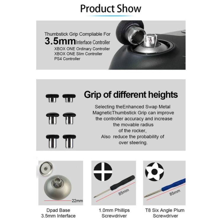 18 PCS Game Controller Handle Key Replacement Accessories for Xbox One ELITE(Blue) - XBOX Spare Parts by PMC TechLife | Online Shopping South Africa | PMC TechLife