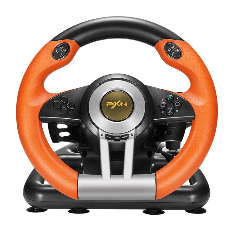 PXN-V3 Racing Game Steering Wheel for PC / PS3 / 4 / xbox one / switch(Orange) - free shipping - PMC TechLife - Order now!