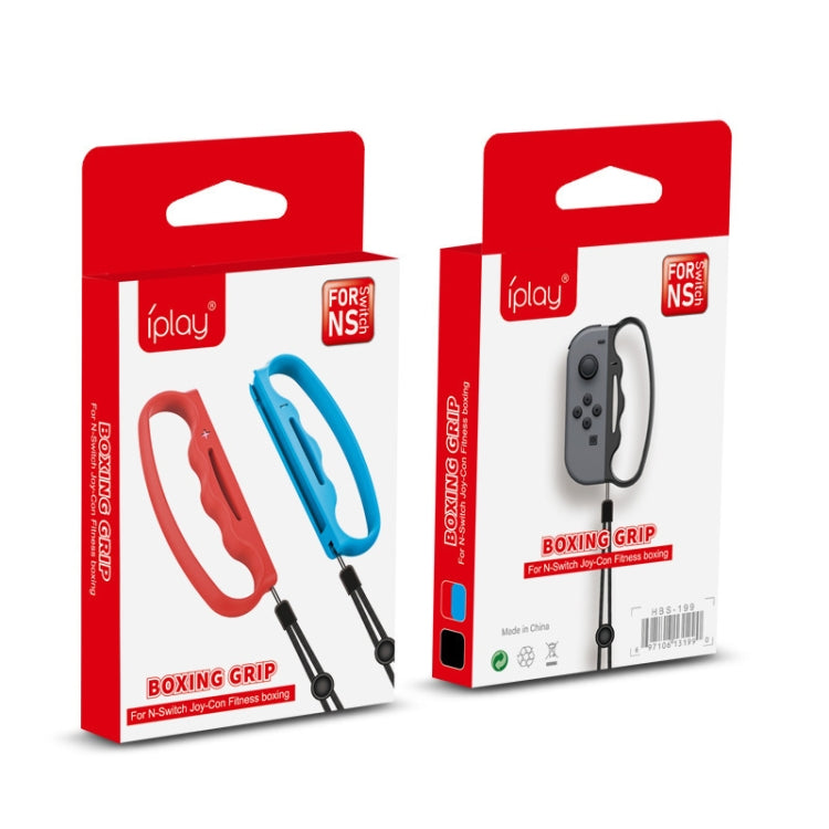 iPlay Small Handle Boxing Grip Gamepad Grip with Strap for Switch Joy-Con(Black) - Gamepads by iplay | Online Shopping South Africa | PMC TechLife