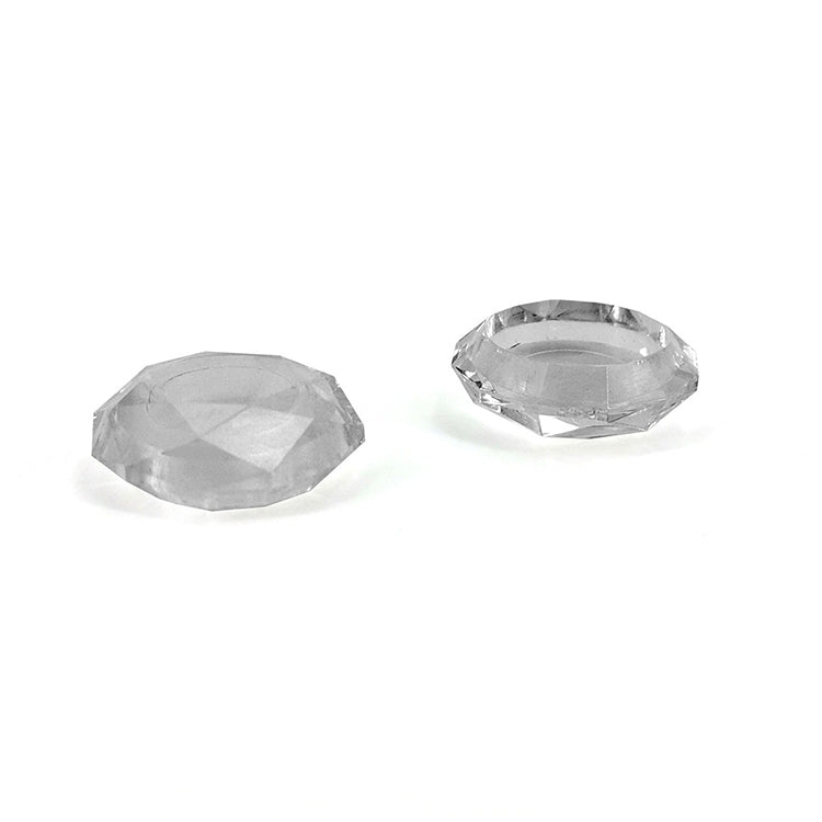 2 PCS Diamond Texture Games Grip Caps for PS5(Clear White) - Cases by PMC TechLife | Online Shopping South Africa | PMC TechLife