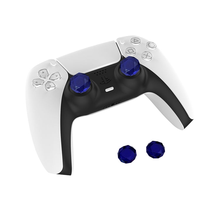 2 PCS Diamond Texture Games Grip Caps for PS5(Blue) - Cases by PMC TechLife | Online Shopping South Africa | PMC TechLife