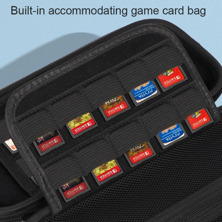 Portable EVA Storage Bag Protective Case Handbag with Holder Function for Nintendo Switch Console, Size: 26x12.5x7cm(Black Red) - Bags by PMC TechLife | Online Shopping South Africa | PMC TechLife
