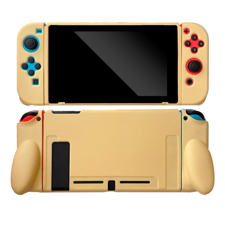 For Nintendo Switch Pure Color Shockproof TPU Case(Yellowish-brown) - Cases by PMC TechLife | Online Shopping South Africa | PMC TechLife