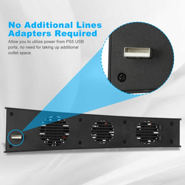 KJH P5-009 Console Cooling Fan For PS5(Black) - Others by PMC TechLife | Online Shopping South Africa | PMC TechLife