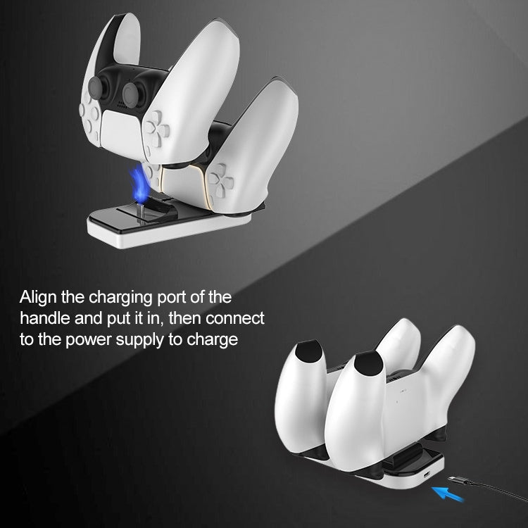 iPlay  HBP-275 Dual Charging Stand Handle Charger Charging Dock Base Station for PS5 - Charger & Power by iplay | Online Shopping South Africa | PMC TechLife | Buy Now Pay Later Mobicred