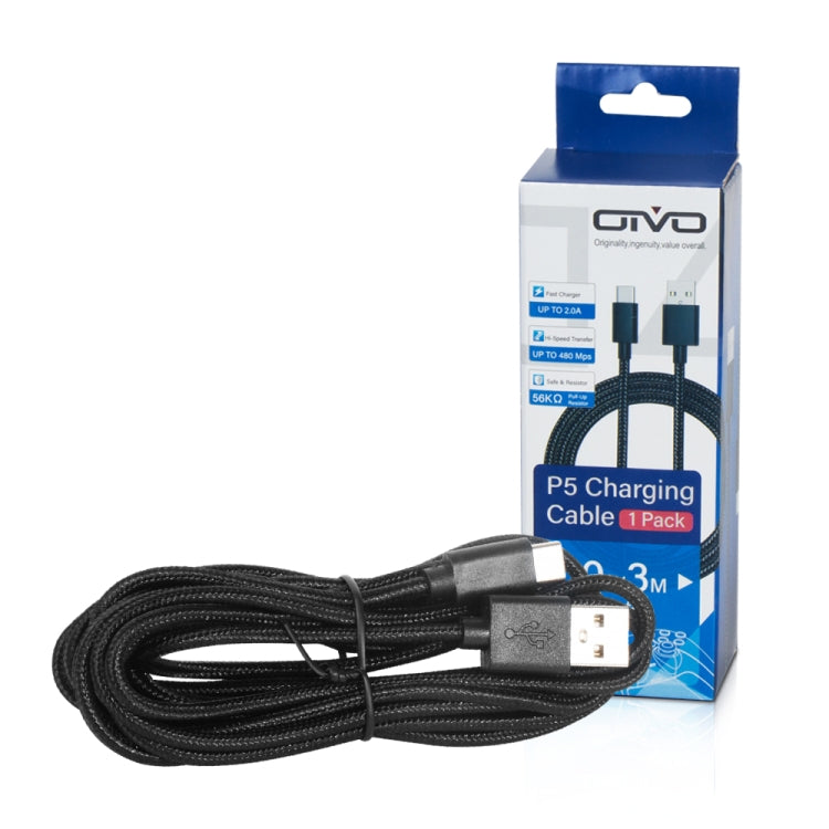 OIVO IV-P5229 3m 1A USB Type-C Charging Data Cable for PS5 / Switch Pro / Xbox Series - Charger & Power by OIVO | Online Shopping South Africa | PMC TechLife