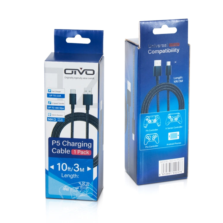 OIVO IV-P5229 3m 1A USB Type-C Charging Data Cable for PS5 / Switch Pro / Xbox Series - Charger & Power by OIVO | Online Shopping South Africa | PMC TechLife
