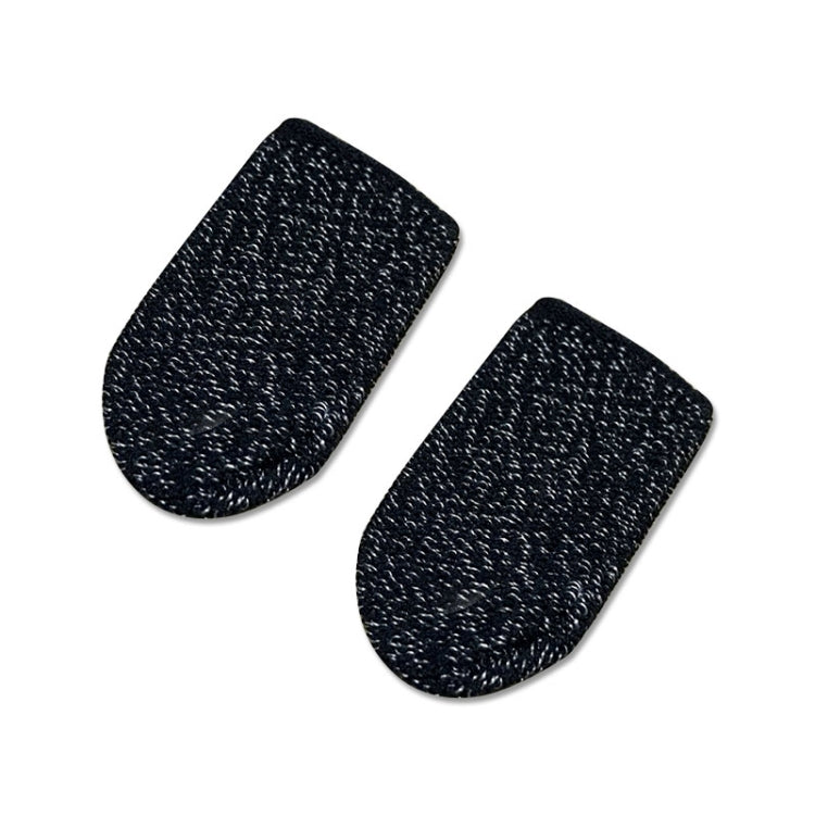 10 PCS Nylon + Conductive Fiber Non-slip Sweat-proof Mobile Phone Game Touch Screen Finger Cover for Thumb / Index Finger(Black) - Gaming Finger Sleeves by PMC TechLife | Online Shopping South Africa | PMC TechLife
