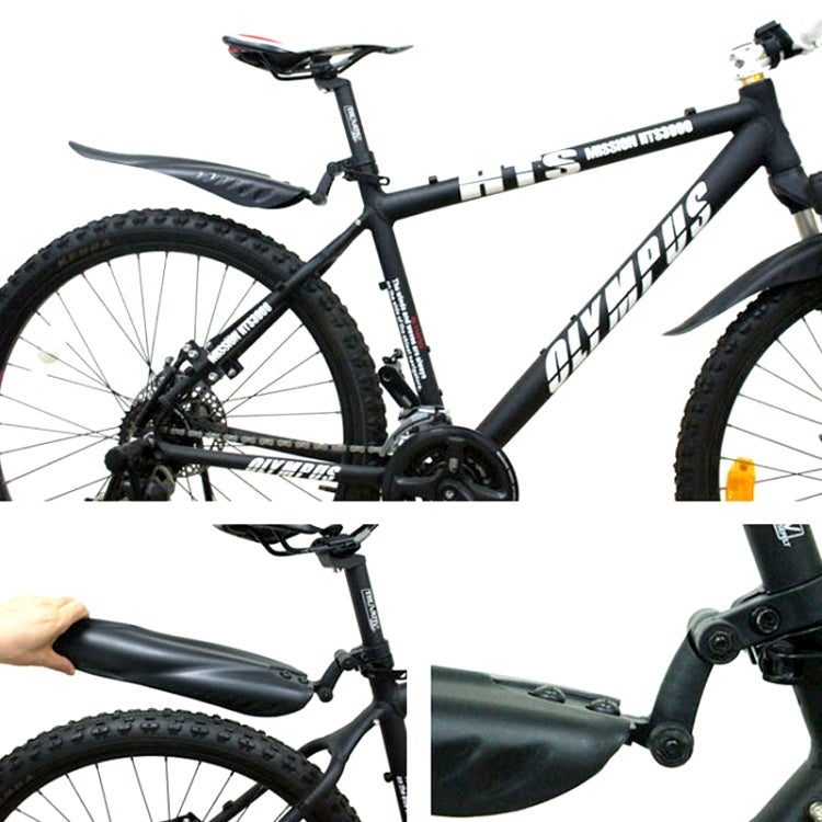 Mountain Road Fits Cycling Creative Mud Guard Dovetail Style Fenders Set for Bike Front And Rear(Black) - free shipping - PMC TechLife - Order now!
