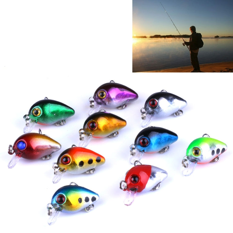 HENGJIA 10 PCS 3cm/1.5g Luya Rock Fishing Lures Bait Bionic Kit with Plastic Box - Fishing Lures by HENGJIA | Online Shopping South Africa | PMC TechLife | Buy Now Pay Later Mobicred