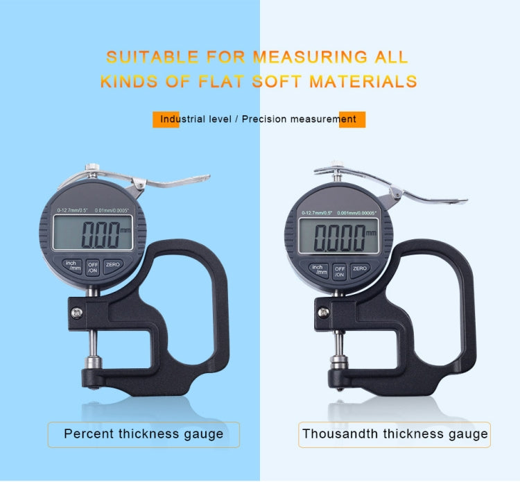 0-25mm Range 30mm Probe Digital Display Percentage Thickness Gauge - Coating Thickness Gauge by PMC TechLife | Online Shopping South Africa | PMC TechLife | Buy Now Pay Later Mobicred