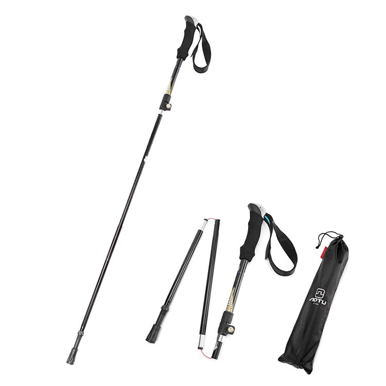 Aotu AT7558 125cm Aluminum Alloy Outdoor Camping Folding Corky Trekking Poles EVA Handle Alpenstock - Folding Crutch by AOTU | Online Shopping South Africa | PMC TechLife | Buy Now Pay Later Mobicred