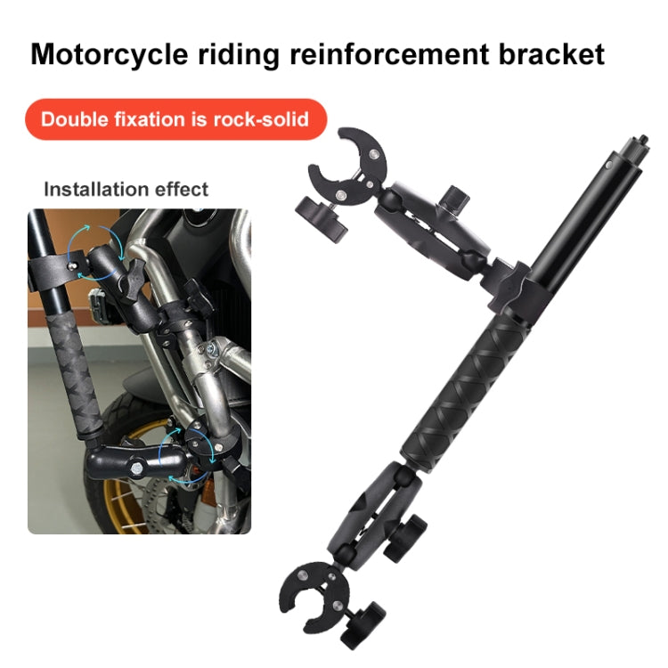 Motorcycle Double Dual-heads Crabs Clamps Handlebar Fixed Mount Selfie Stick - free shipping - PMC TechLife - Order now!
